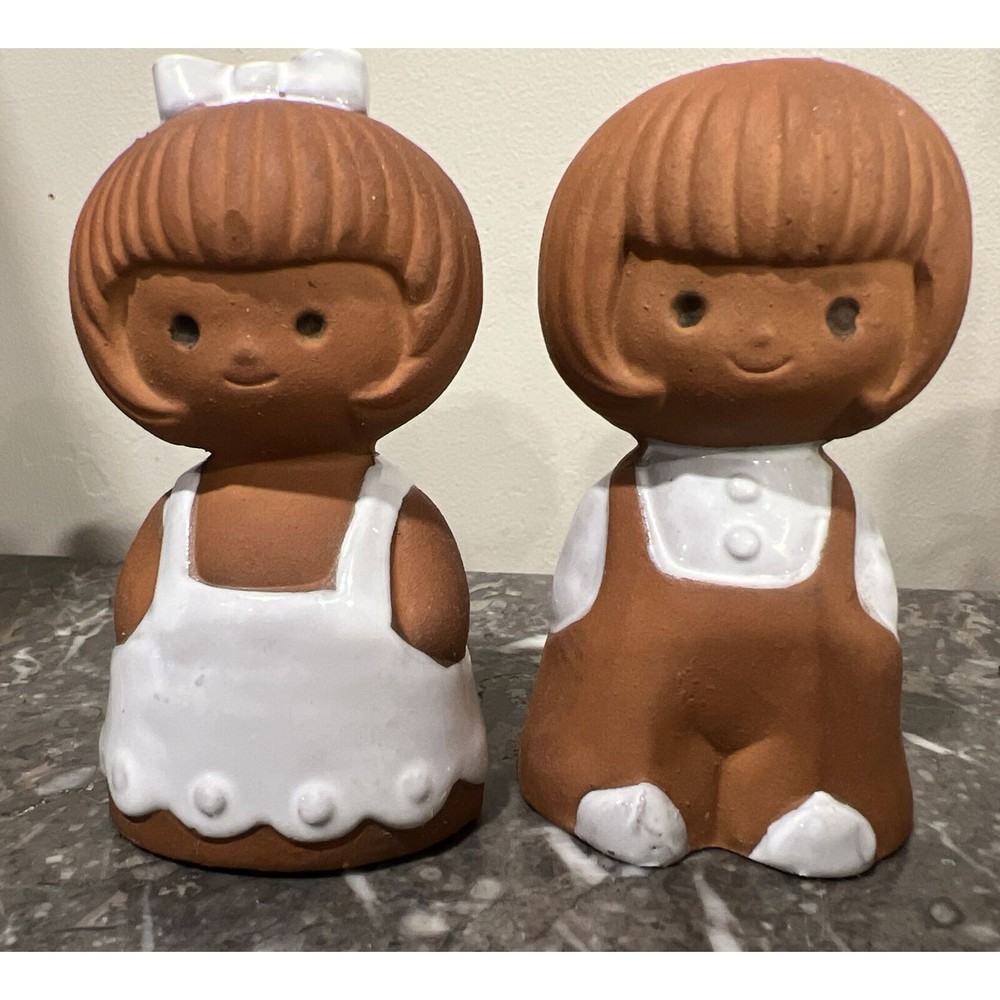 VTG Holt Howard Gingerbread Christmas Thanksgiving Salt Pepper Shaker Japan